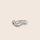 MR401 MR081 925 Silver Solitaire Ring Set