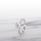 MR412 925 Silver Twist Solitaire Ring