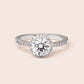 MR612 925 Silver Halo Solitaire Ring