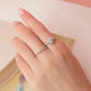 MR612 925純銀 光環單鑽戒指