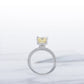 MR993 925 Silver Yellow Solitaire Ring