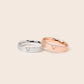 MRC015 925 Silver Better Half Couple Ring