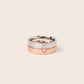 MRC015 925 Silver Better Half Couple Ring