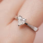 MRH010 925 Silver Heart Solitaire Ring