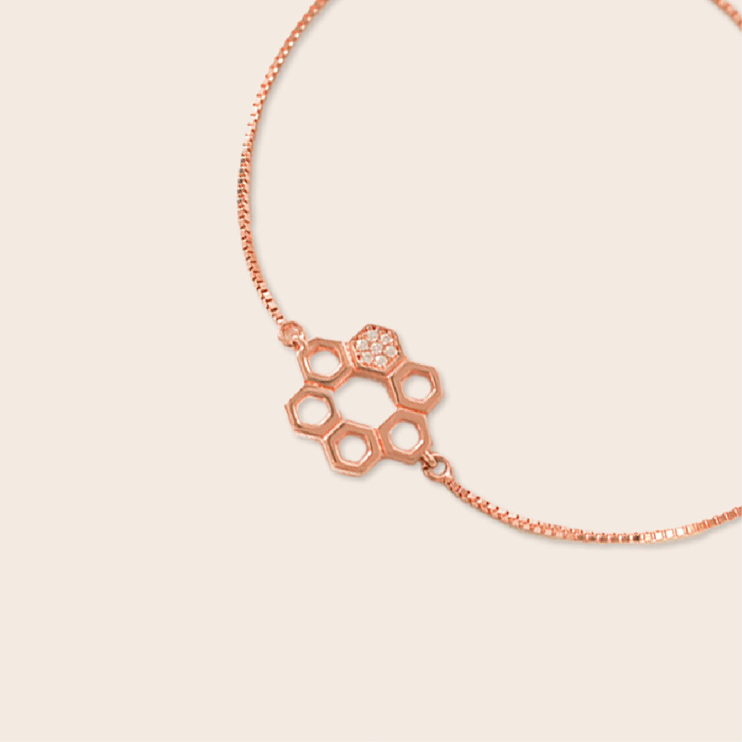 MB046 925 Honeycomb Bracelet