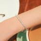 MB082 925 Silver Oval Tennis Bracelet