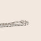 MB082 925 Silver Oval Tennis Bracelet