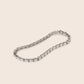 MB082 925 Silver Oval Tennis Bracelet