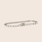 MB082 925 Silver Oval Tennis Bracelet