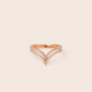 MR1160 925 Silver Chevron Ring