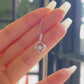 MN081 925 Silver Dancing Stone Necklace