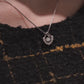 MN120 925 Silver Dancing Stone Necklace