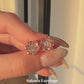 ME539 925 Silver Sakura Dancing Stone Earrings