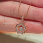 MN218 925 Silver Mio Dancing Stone Necklace