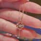 MN221 925 Silver Vera Dancing Stone Necklace