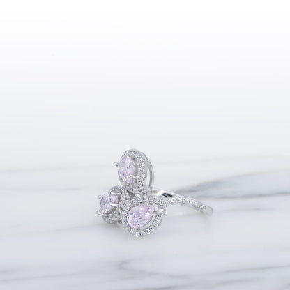 MR994 925 Silver Pink Ring